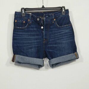 Levis 501  Button Fly Denim Cutoff Shorts  Women's Size 25"